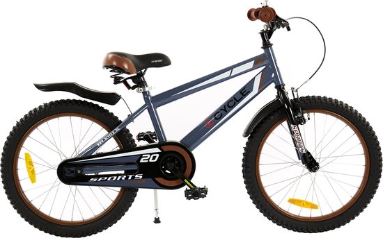 2Cycle Sports kinderfiets 20 inch (6 tot 8 jaar) voor jongens grijs van 2Cycle Sports