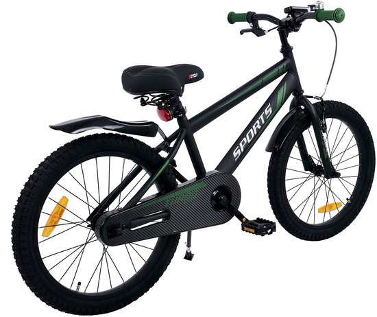 2Cycle Sports kinderfiets 20 inch (6 tot 8 jaar) voor jongens zwart