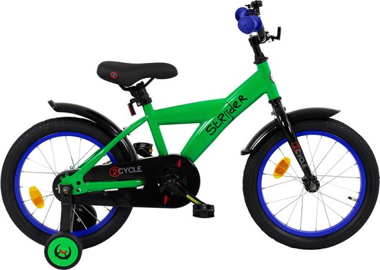 2Cycle Strijder- Kinderfiets - 16 inch - Groen - Jongensfiets -16 inch fiets van 2Cycle