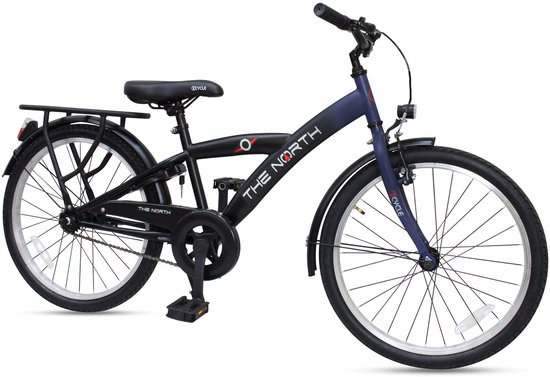 2Cycle The North kinderfiets 22 inch (7 tot 9 jaar) voor jongens blauw van Merkloos