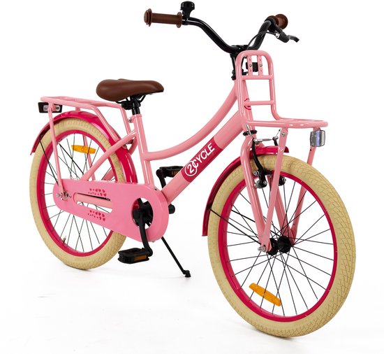 2Cycle Transportfiets 20 inch (6 tot 8 jaar) voor meisjes roze van Merkloos