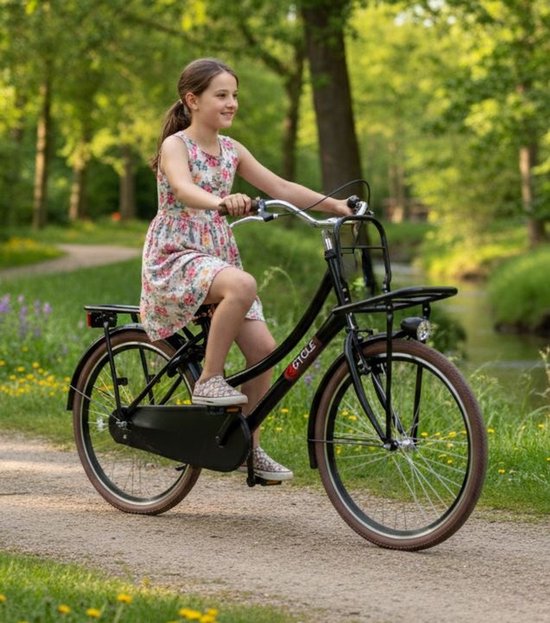 2Cycle Transportfiets kinderfiets 26 inch (10 tot 12 jaar) voor Meisjes Zwart van Merkloos