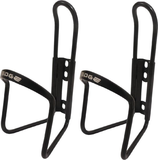 2x Bidonhouder aluminium - Zwart - Mountainbike Racefiets bidonhouders - compatibel Tacx/elite van Avento