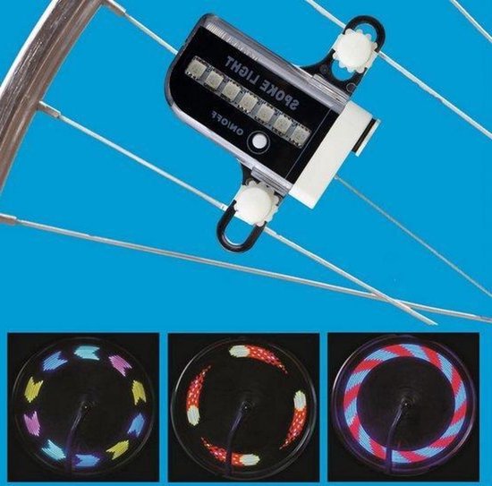 *** 2x Fiets Spaak LED Verlichting - Kinderfietsen - Opvallende Spaakverlichting - Veilig in Donker - van Heble® ***