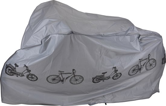 2x Fiets/scooter/brommer beschermhoezen 180 x 100 cm - Outdoor/Vakantie - Fietsbenodigdheden - Fietsaccessoires - Beschermhoezen/afdekhoezen van Primaterra