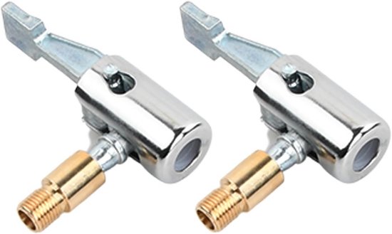 2x Universele Luchtpomp Adapter Nozzles voor Auto, Motor en Fietsbanden