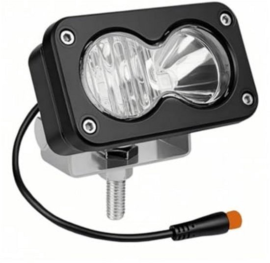 3-pins E-bike-koplamp in Baja-stijl for Ridstar Q20, 3-pins Julet Plug-and-Play, 6800K helder, 10V-80V breedspanning, 30W volledig aluminium off-road(Yellow light (extension cord))