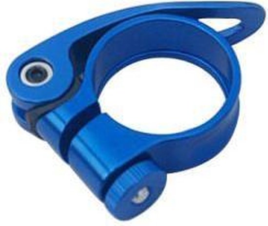 34,9mm Quick release zadelklem met lever voor 30,4-31,6mm zadelpen - Blauw van Shanxi Four Seasons