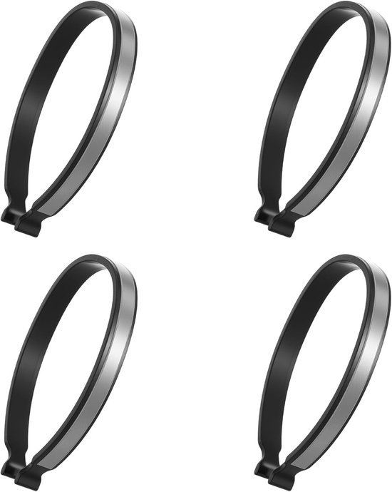 4 Stuks reflecterende broekklemmen voor fiets - universele broekklemmen voor fietsers - broekbescherming - fietsklem voor broeken - reflecterende gecoat - reflecterend（Grijs） van Merkloos