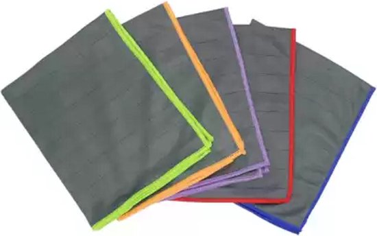5 x Microvezeldoek CARBON 40 x 50 cm van NANOMAX