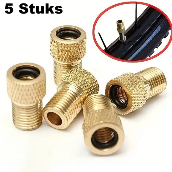 5x VWP | Verloopnippel | Frans Ventiel | Fiets Ventiel van Merkloos