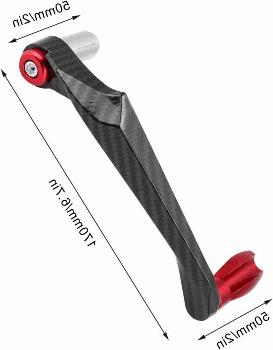 7/8 inch Universele Aluminium Stuurrembeschermer voor Motorfietsen, Elektrische Fietsen en Mountainbikes - Rood, Duurzaam en Lichtgewicht