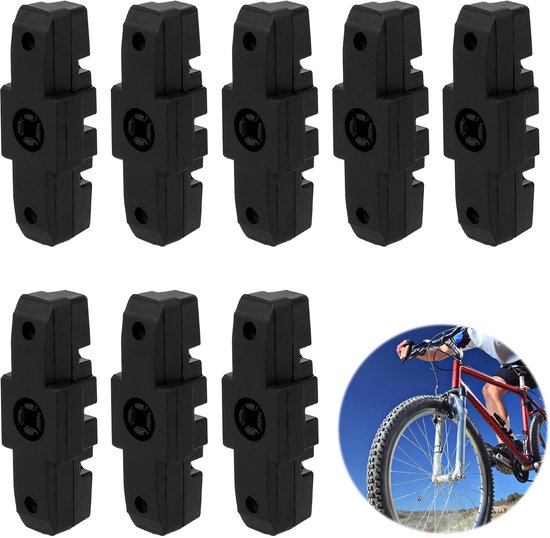 8 stuks fietsremblokken - remblokken - hoge remkracht - remblokken met laag geluidsniveau - geschikt voor hydraulische velgremmen - geschikt voor Magura HS11 HS22 HS24 HS33 HS66 - zwart van Merkloos