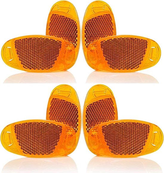 8 stuks - Spaakverlichting voor fiets en mountainbike - Spaakreflectoren - Fietsreflectoren - Waarschuwingslichten voor fietsen - Geel - Accessoires voor fietswielen - Geschikt voor de veiligheid bij nachtelijk fietsen van Merkloos