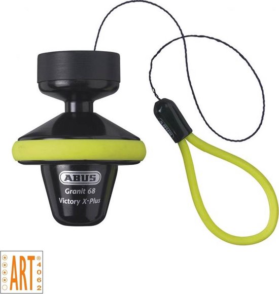 ABUS Granit 68 Victory X-Plus Roll Up Schijfremslot ART 4 - Geel van ABUS