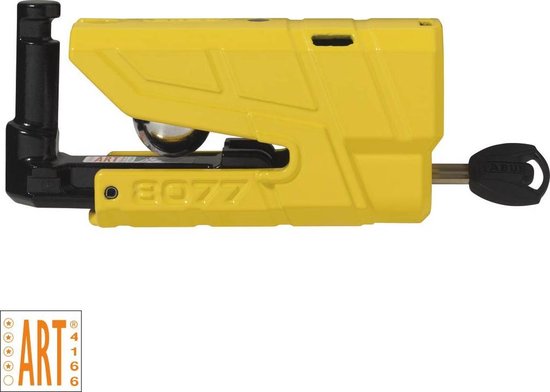 ABUS Granit Detecto 8077 Alarm Schijfremslot ART4 - Geel van ABUS