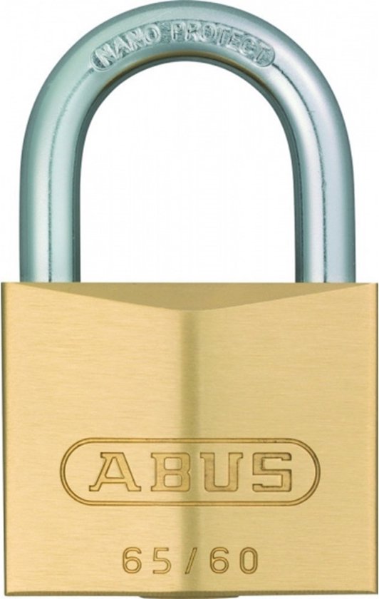 ABUS Hangslot - 40mm - messing/beugel gehard staal van ABUS