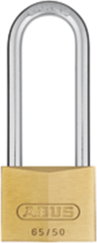 ABUS Hangslot - 50mm - HB80 - messing/INOX staal (verpakt in blister) van ABUS