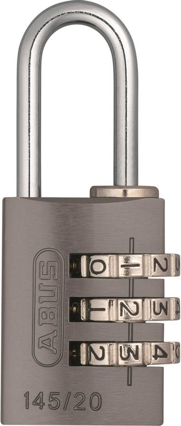 Abus hangslot code 145/20 titanium - SL46576 van ABUS