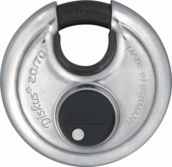 Abus Hangslot Discus 70 X 10 Mm Zilver/zwart van ABUS