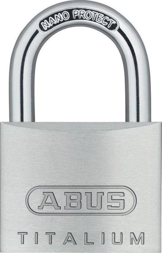 ABUS Hangslot titalium - 60mm - aluminium/beugel gehard staal met NANO-Protect (Verpakt in blister) van ABUS
