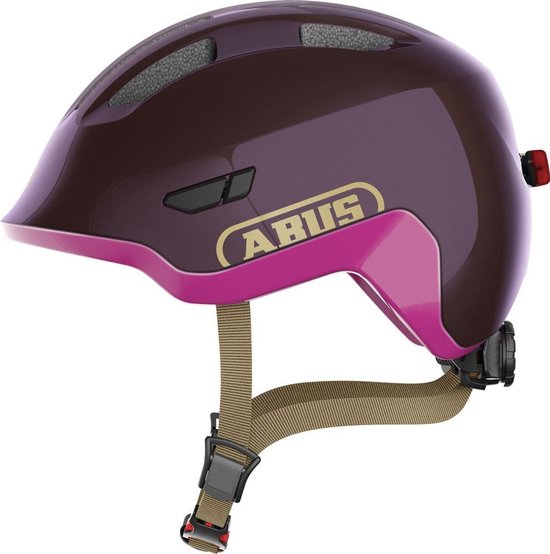 Abus Kinderhelm Smiley 3.0 S LED Royal Purple van ABUS