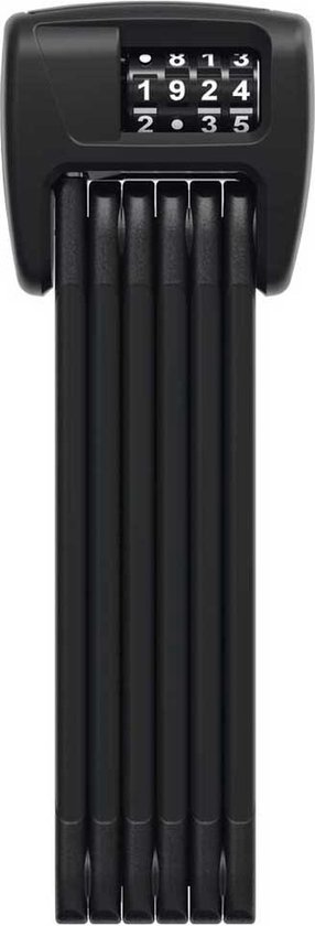 Abus vouwslot Bordo 6000C/90 black LED SH van ABUS