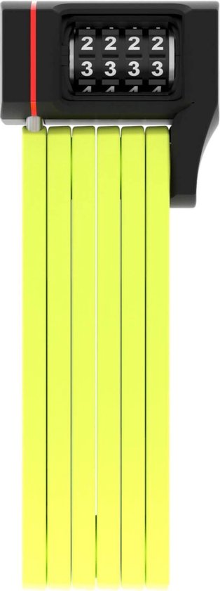 Abus vouwslot Bordo uGrip 5700C/80 lime SH - SL87793 van ABUS
