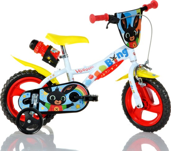 Acamar Films Bing - Kinderfiets 12 Inch - 2 tot 4 Jaar - 90 tot 115 cm - Wit van Acamar Films