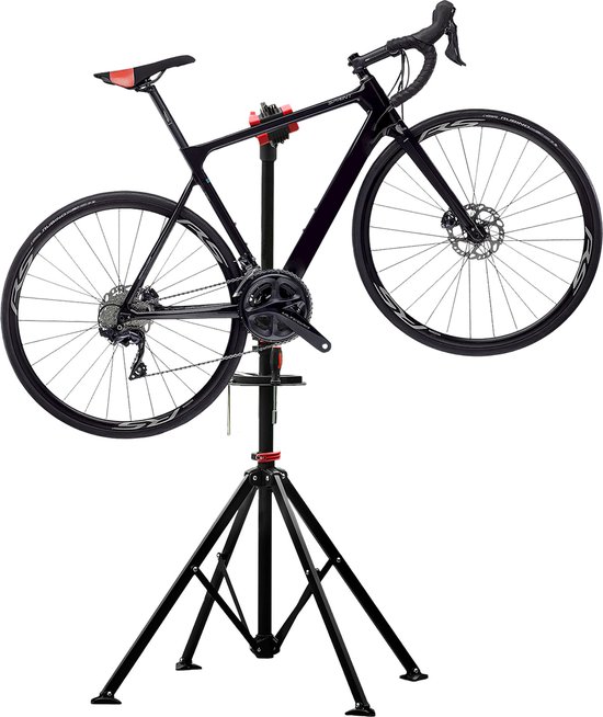 ACAZA Fiets Montagestandaard - Fietslift - Fietsenstandaard - Uitschuifbaar 101-171 cm - Zwart - Fietsstaander - Fiets Ophangsysteem - Fietshanger - Montagestandaard Fiets van Merkloos