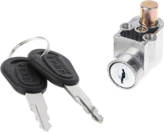 Accu Slot Elektrische Fiets - E-bike Batterij Slot - Anti Diefstal Slot - Veiligheidsslot - Cilinder Lengte 10mm van Merkloos