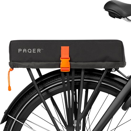 Accuhoes Electrische Fiets of E-Bike, Beschermhoes voor Bagagedrager Accu van Elektrische Fiets - Zwart van Velmia