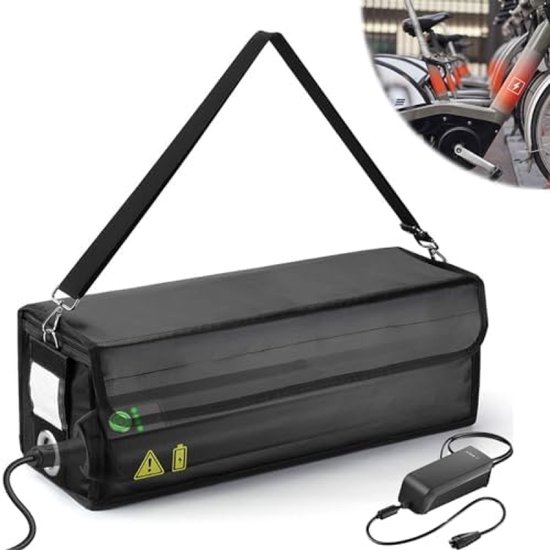 Accuhoes - Veilig - e-bike accuhoes - voor transport en opslag - Brandbestendig van Merkloos