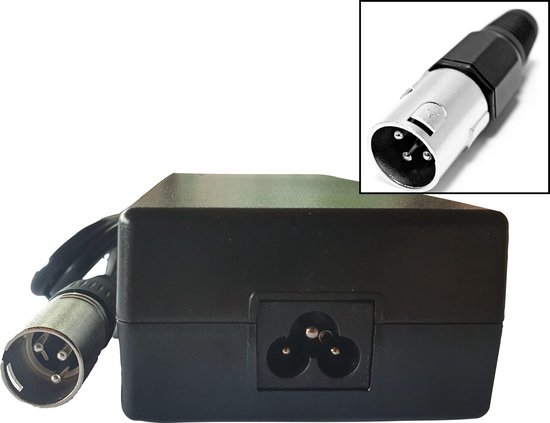 Acculader Gazelle Li Ion accu e-bike XLR 3 pin Oplader van Gazelle