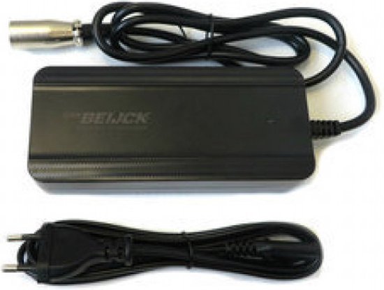 Acculader XLR 4-pins Neutrik 36V 2A - o.a. Quick van Alf48