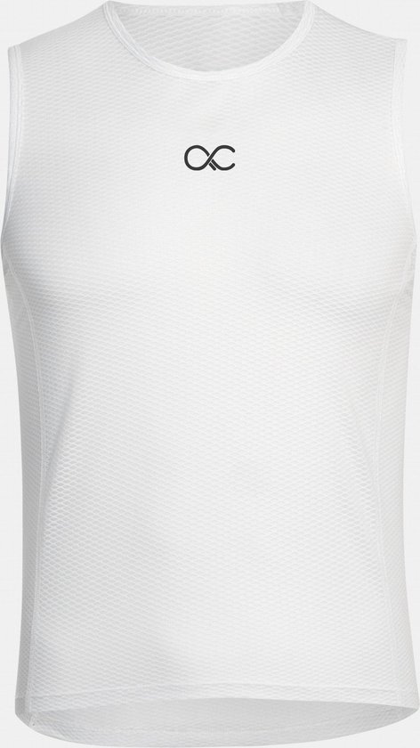 Acelera - Base Layer - Korte Mouw Ondershirt Zomer Fiets Zweethemd - Fietsshirt Heren - Wit - Heren - Maat XXL