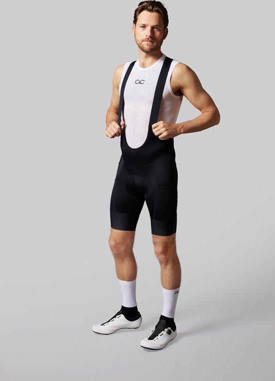 Acelera Intermediate Fietsbroek Heren met Zeem Cargo - Wielrenbroek - Wielerbroek - Mountainbike - Bibshort - Spinning - Fietskleding - Koersbroek - Kort - Bretels - Maat S