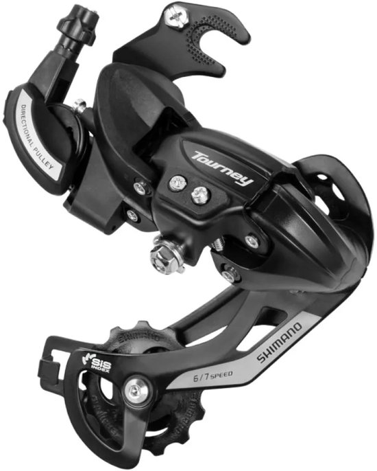 Achterderailleur Shimano Tourney TY500 - 6/7 speed met haak (B-Type)