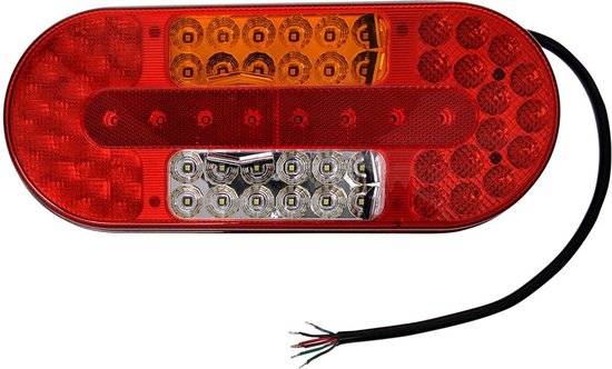 ACHTERLICHT 6 FUNCTIES 323X134MM 54LED RECHTS (1ST) 12/24 volt van Aspöck
