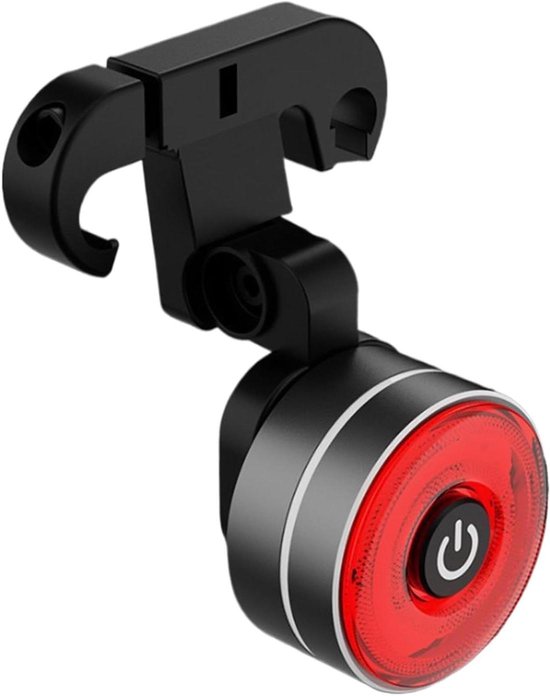 Achterlicht Fiets, Fiets Remlicht met Slimme Sensor, Automatisch Aan/Uit Knipperlicht, Waterdichte Achterlamp, USB-Oplaadbaar, LED Waarschuwingslamp voor Veiligheid Kinderen Nachtelijk Fietsen