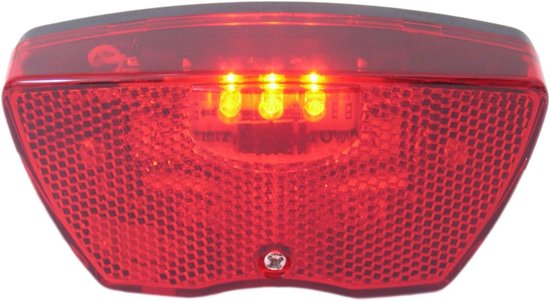 Achterlicht Fiets - Fietslamp Achter - Veilig Fietsen - 3 LED Verlichting - Inclusief Batterijen - Rood