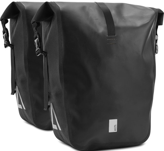 Acid Fietstas Pure 20/2 CILink - 20 L x 2 - Afneembare Fietstas - Fietstassen Dubbel - Tas Fiets - Waterdichte fietstassen - Fietsaccessoires - Zwart van Merkloos