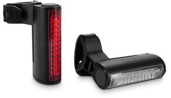 ACID LED-buitenverlichtingsset HPA - Veiligheidslichtset - 6 Lichtfuncties - Zwart