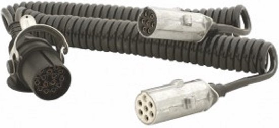 Adapterkabel 15-polig > 2x7-polig S+N Alu stekker-Truck-Trailerkabel-Tussenkabel-15 polig naar 2x 7 polig 24 volt van $