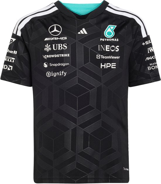 adidas Performance MERCEDES - AMG PETRONAS FORMULA 1 TEAM DRIVER SHIRT - Kinderen - Zwart van Adidas