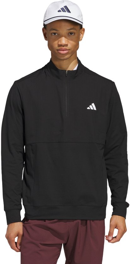 adidas Performance Ultimate365 Tour Pullover met Korte Rits - Heren - Zwart- XL van Adidas