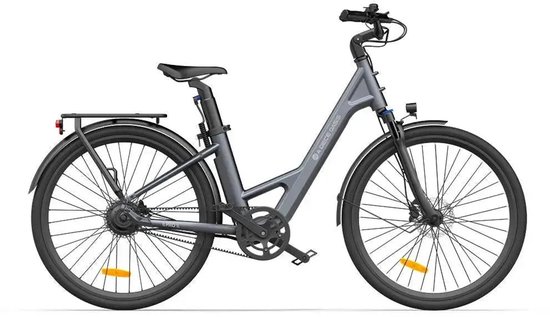 ADO Air 28 - Elektrische Fiets - 28 inch - 250W motor - Actieradius tot 100 km - Hydraulische schijfremmen - 346Wh accu - Lage instap - Grijs