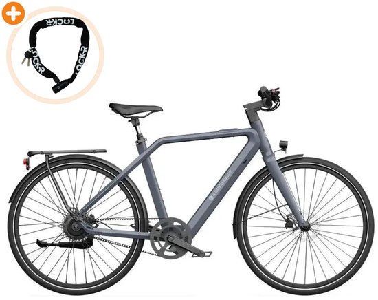 ADO Air 30 Pro - Elektrische Fiets - 28 inch - 250W motor - Actieradius tot 100 km - Automatische 2 versnellingen - Hydraulische schijfremmen - Grijs