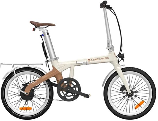 ADO Air Carbon - Elektrische Vouwfiets - 20 inch - 250W motor - Actieradius tot 100 km - Hydraulische schijfremmen - 346Wh accu - Lage instap - Beige
