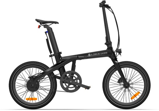 ADO Air Carbon- Elektrische vouwfiets - carbon frame - bafang motor - anti diefstal| GPS - riemaandrijving - stadsfiets - 20 inch - hydraulische remmen - E-PRODUCTEN - app - met gereedschap - zwart